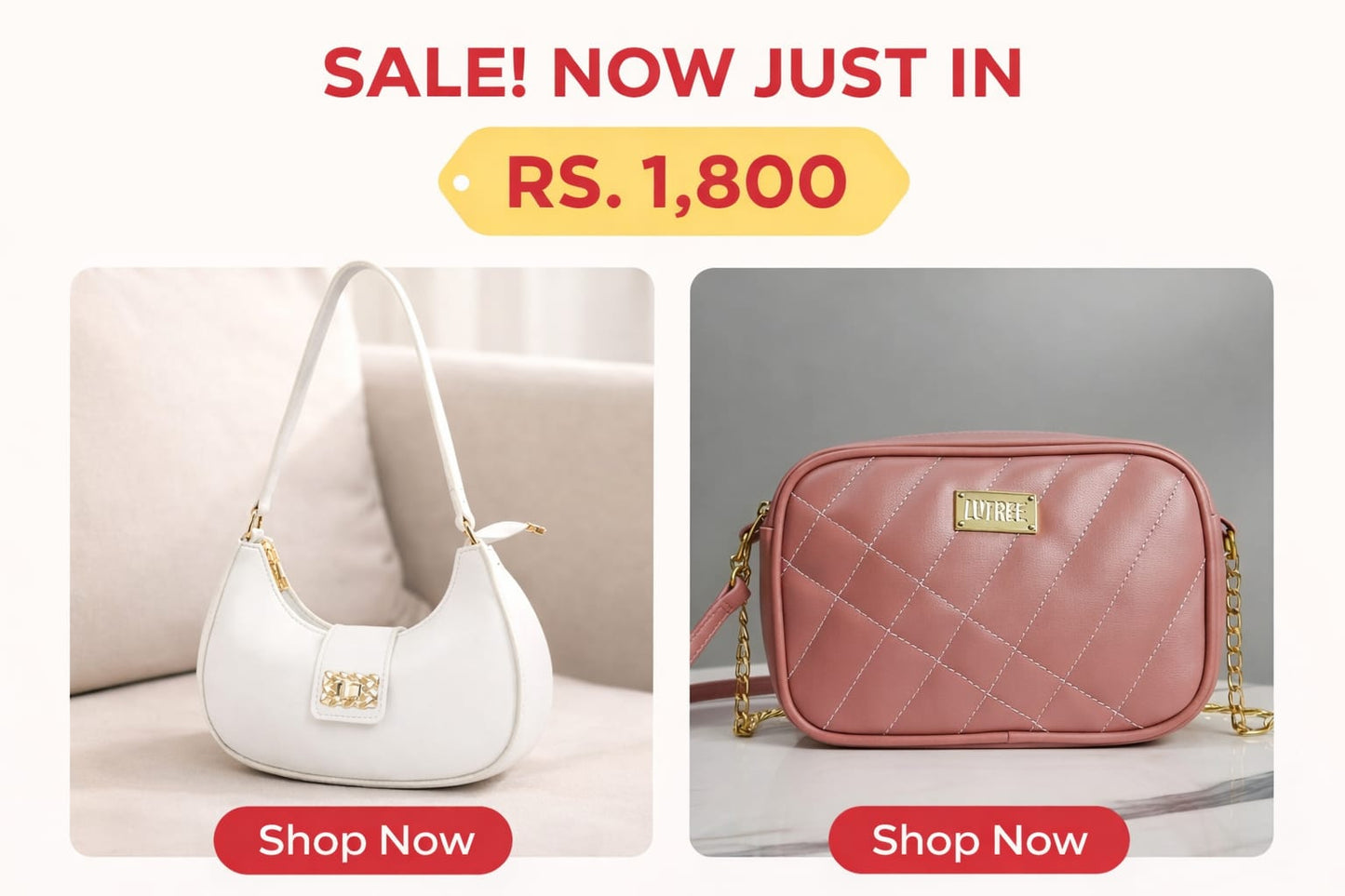 Stylish Ladies Handbag Combo Deal β 2 Trendy Shoulder & Crossbody Bags