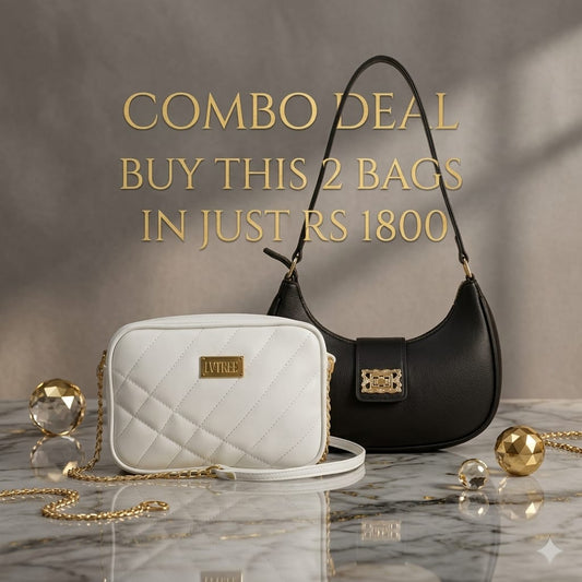 Stylish Ladies Handbag Combo Deal – 2 Trendy Shoulder & Crossbody Bags