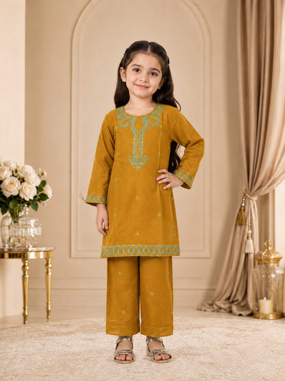Musterd embroidered Girls 2-Pc