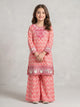 Pink Embroidered Kids 2-Piece Suit – Girls Festive Dress