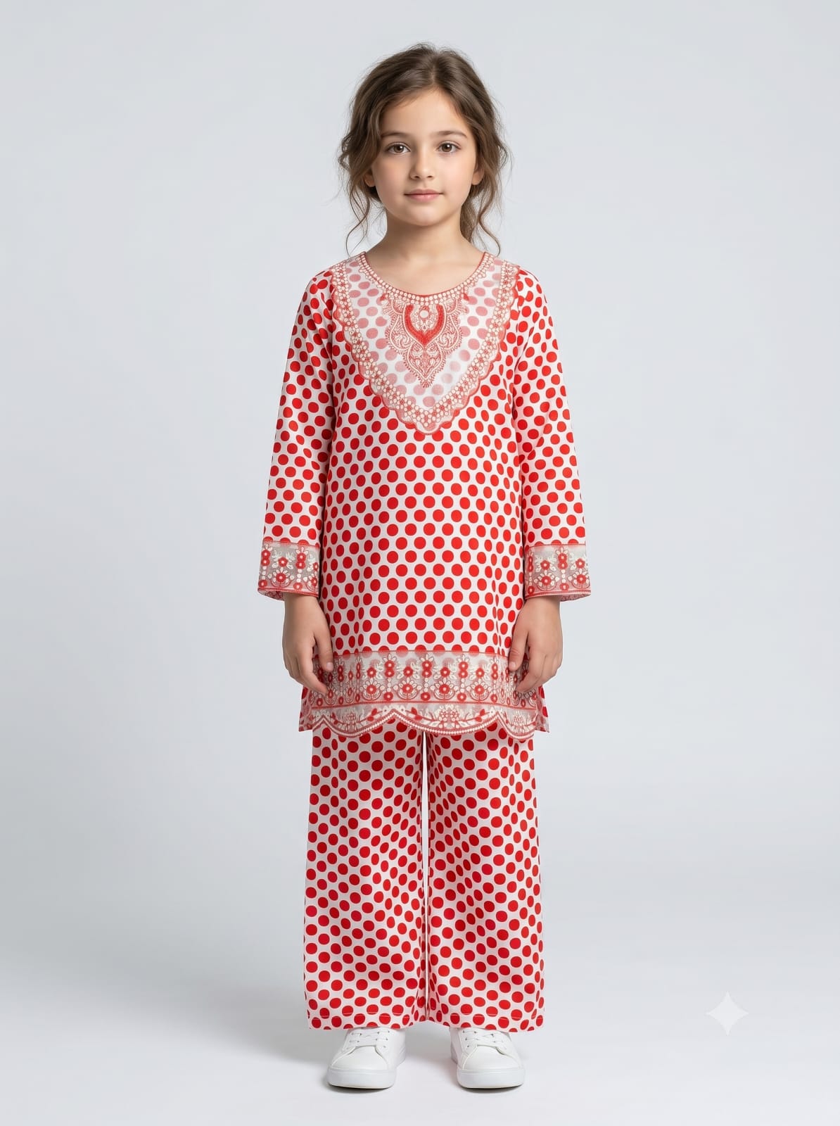 Red Polka Dot Kids 2-Piece Suit
