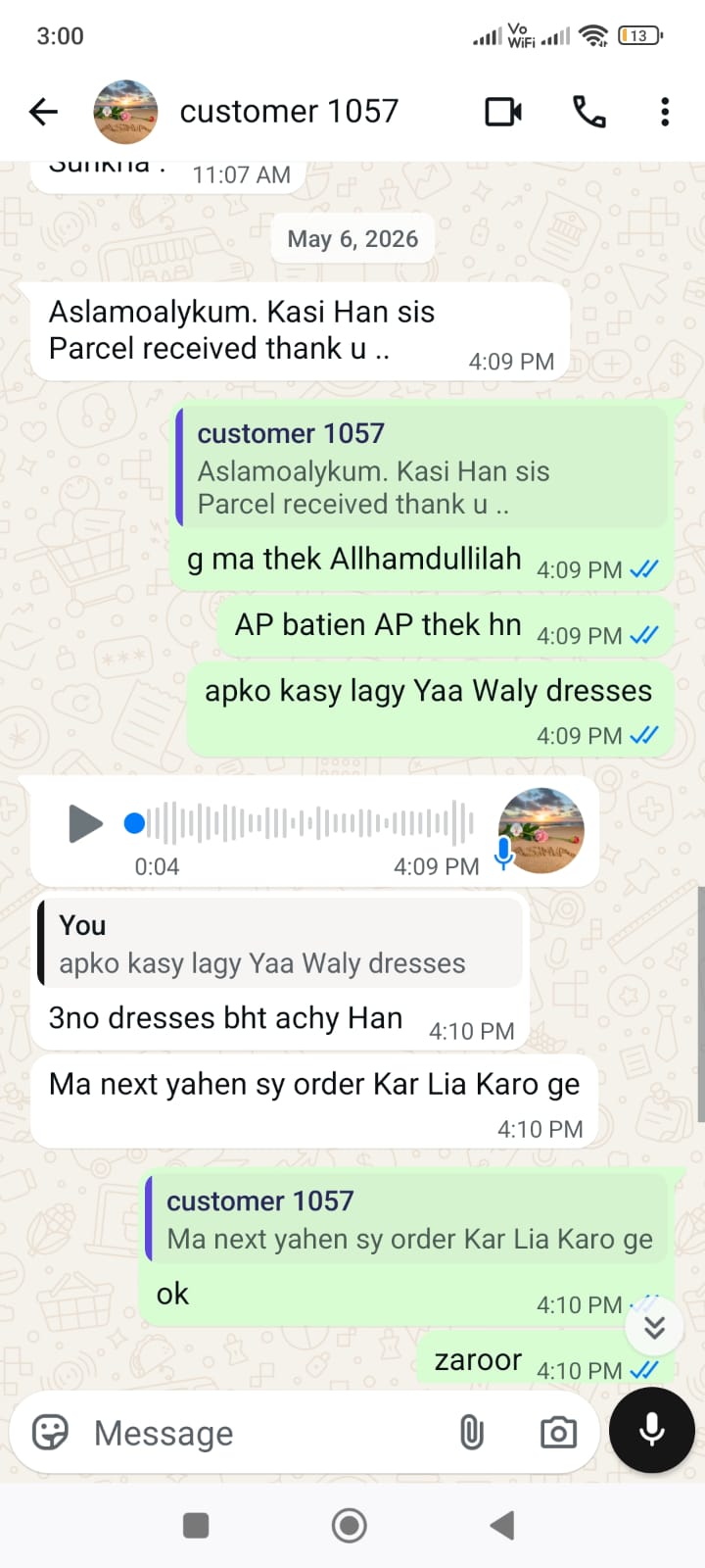 Happy Customer Review