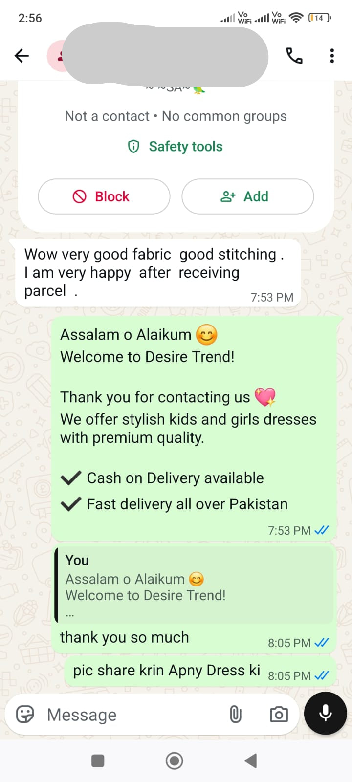 Happy Customer Review