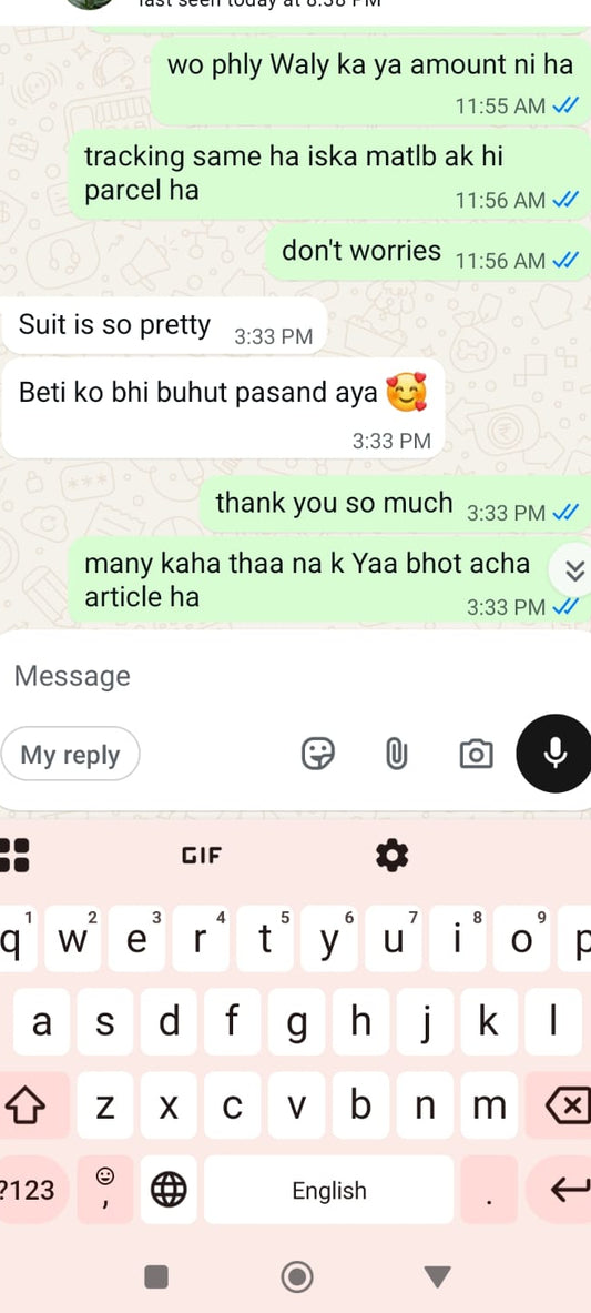 Happy Customer Review